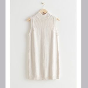 & other stories white sweater dress